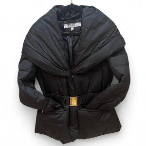 Laundry by Shelli Segal Black Puffer Coat | Women's L
